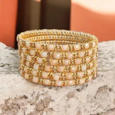 6 Pcs Funky Crystal Kara Bangle